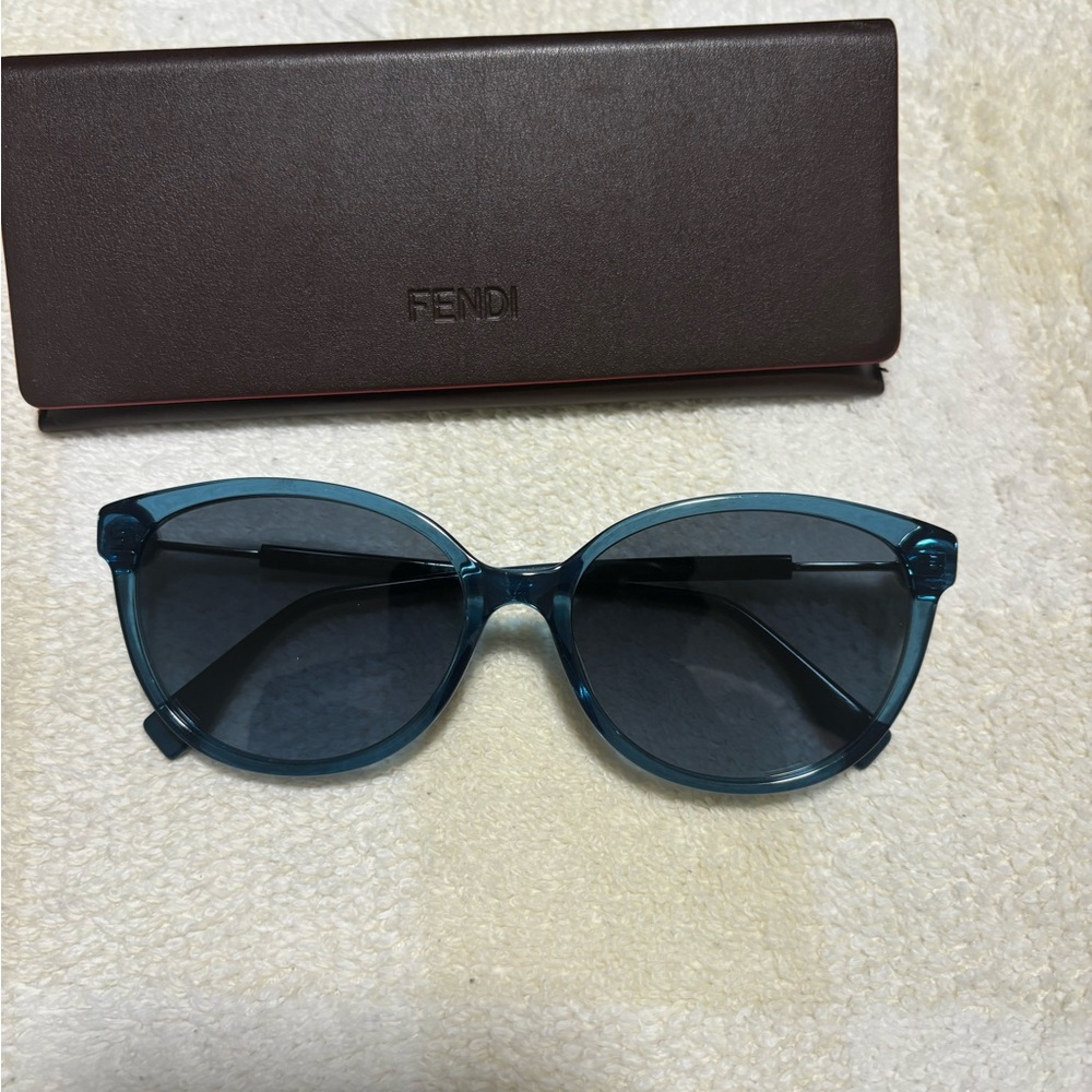 Authentic Blue Fendi Sunglasses 57mm - Picture 5 of 6